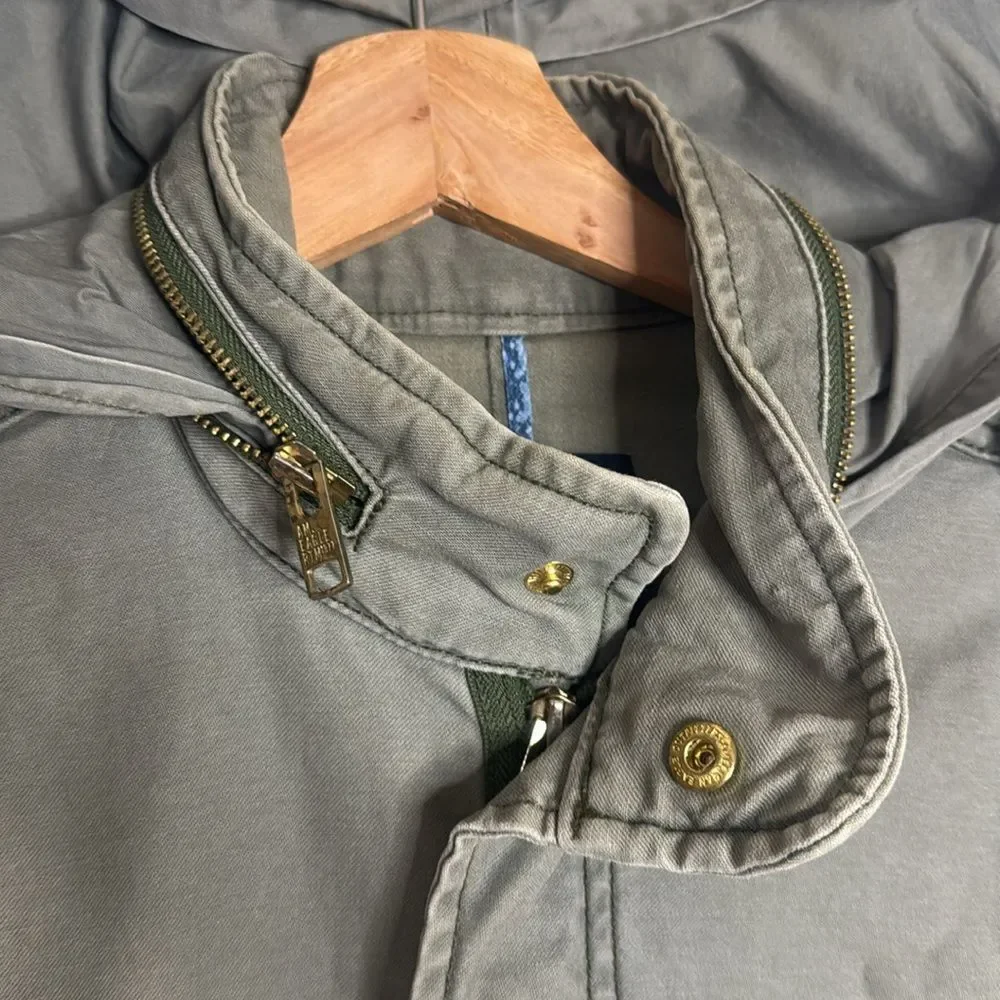 American Eagle Mock‎ Neck Front Pockets chore coat jacket Y2K Military medium